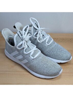 Adidas Light Gray Knit Sneakers
